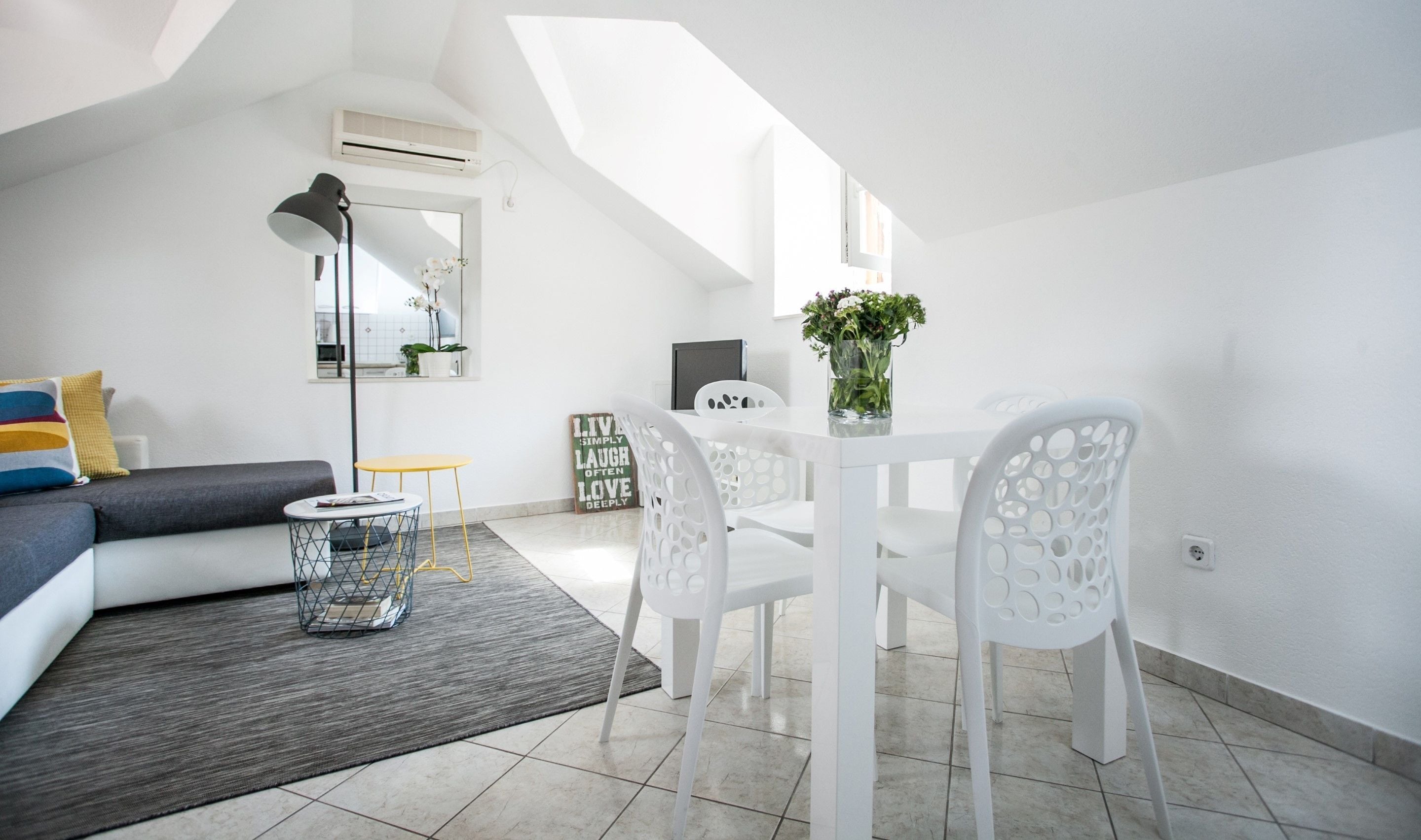 Apartment for 4 people | Living room | 27-inch LCD TV with satellite channels, TV