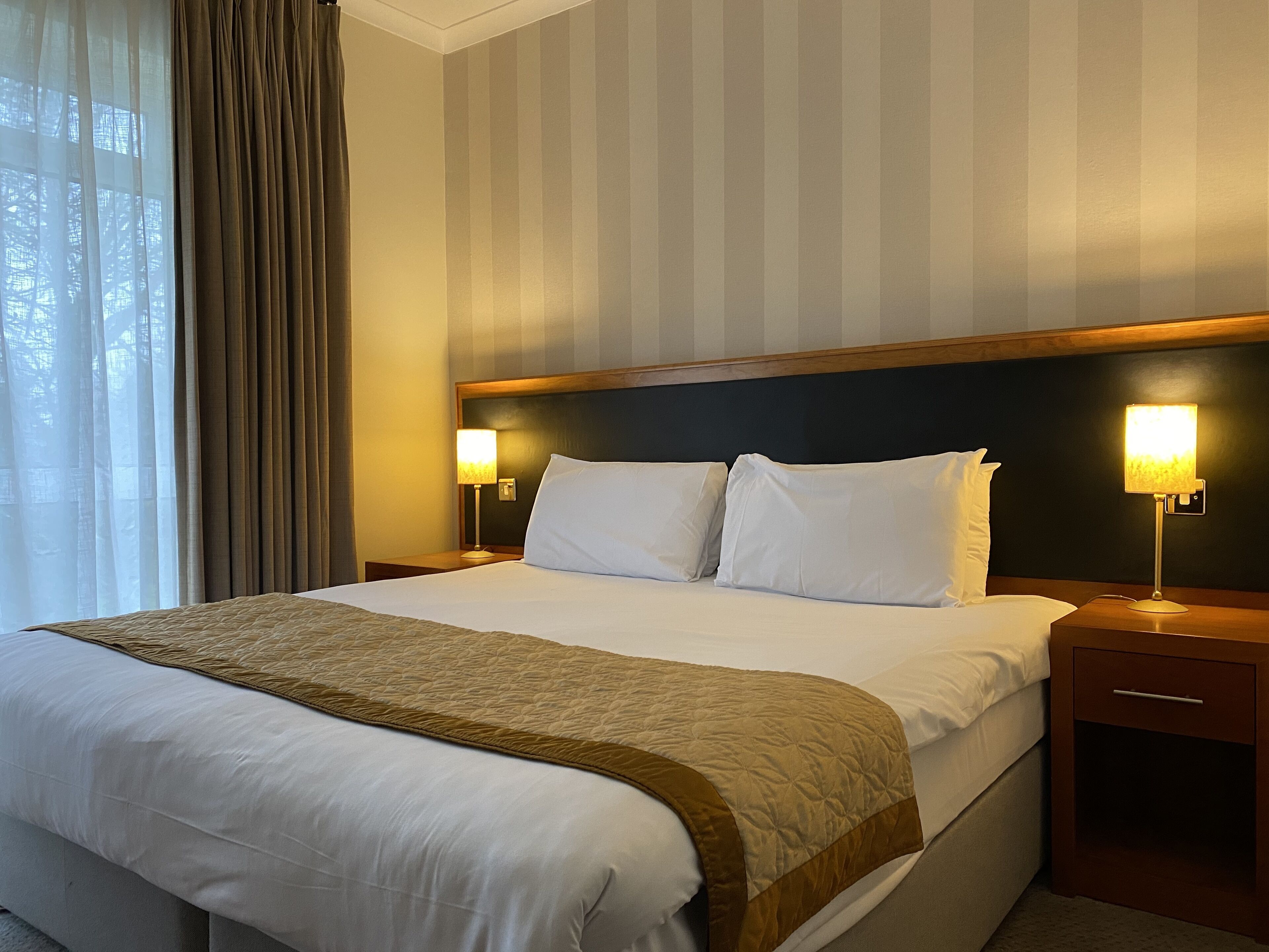 In-room safe, desk, laptop workspace, iron/ironing board