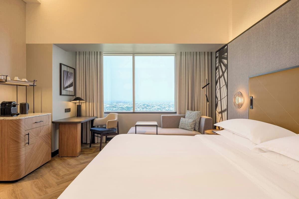 Allergivenligt sengetøj, dundyner, senge med topmadrasser, minibar