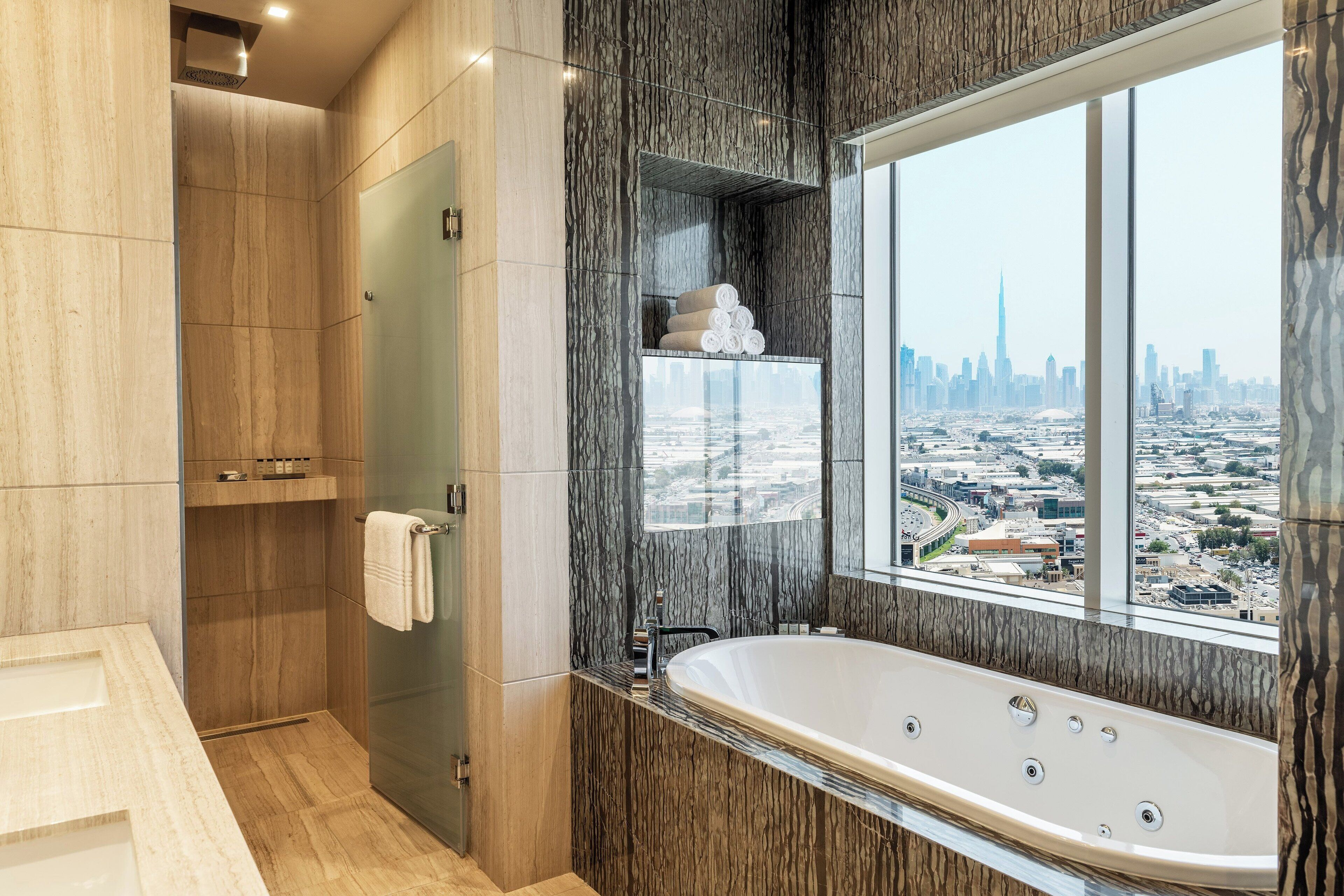 free toiletries, hair dryer, bathrobes, slippers