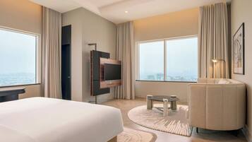 Presidential Suite, 1 Bedroom | Hypo-allergenic bedding, down comforters, pillowtop beds, minibar