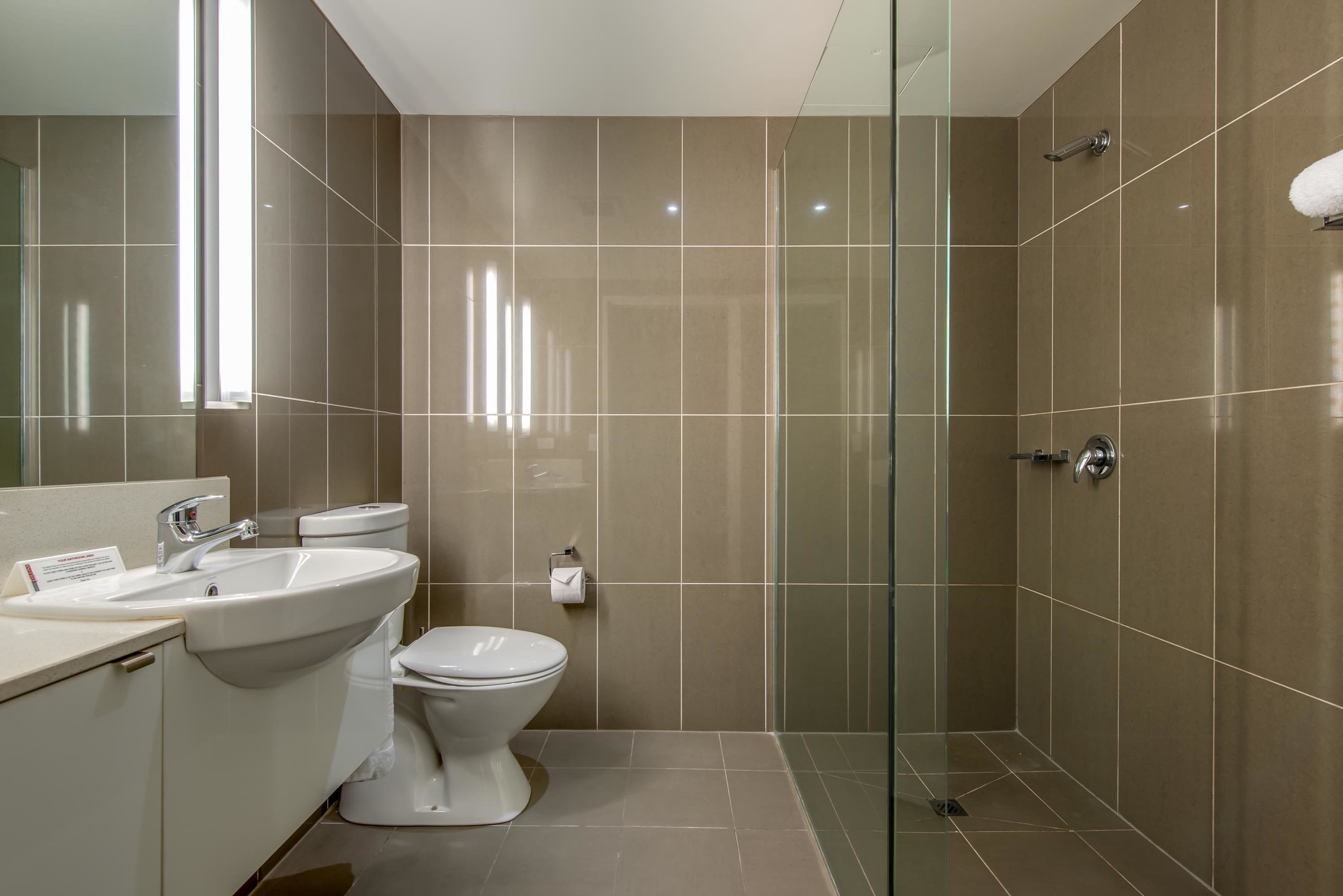 eco-friendly toiletries, hair dryer, towels, soap