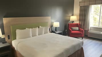 Room, 1 King Bed, Non Smoking | 1 bedroom, in-room safe, desk, laptop workspace