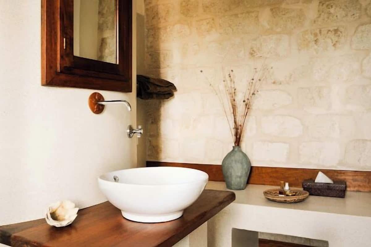 Bathroom | Shower, designer toiletries, hair dryer, bathrobes
