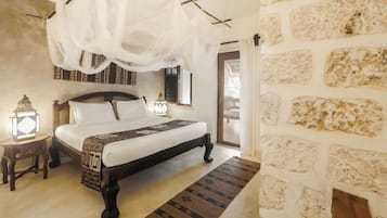Ropa de cama de alta calidad y minibar