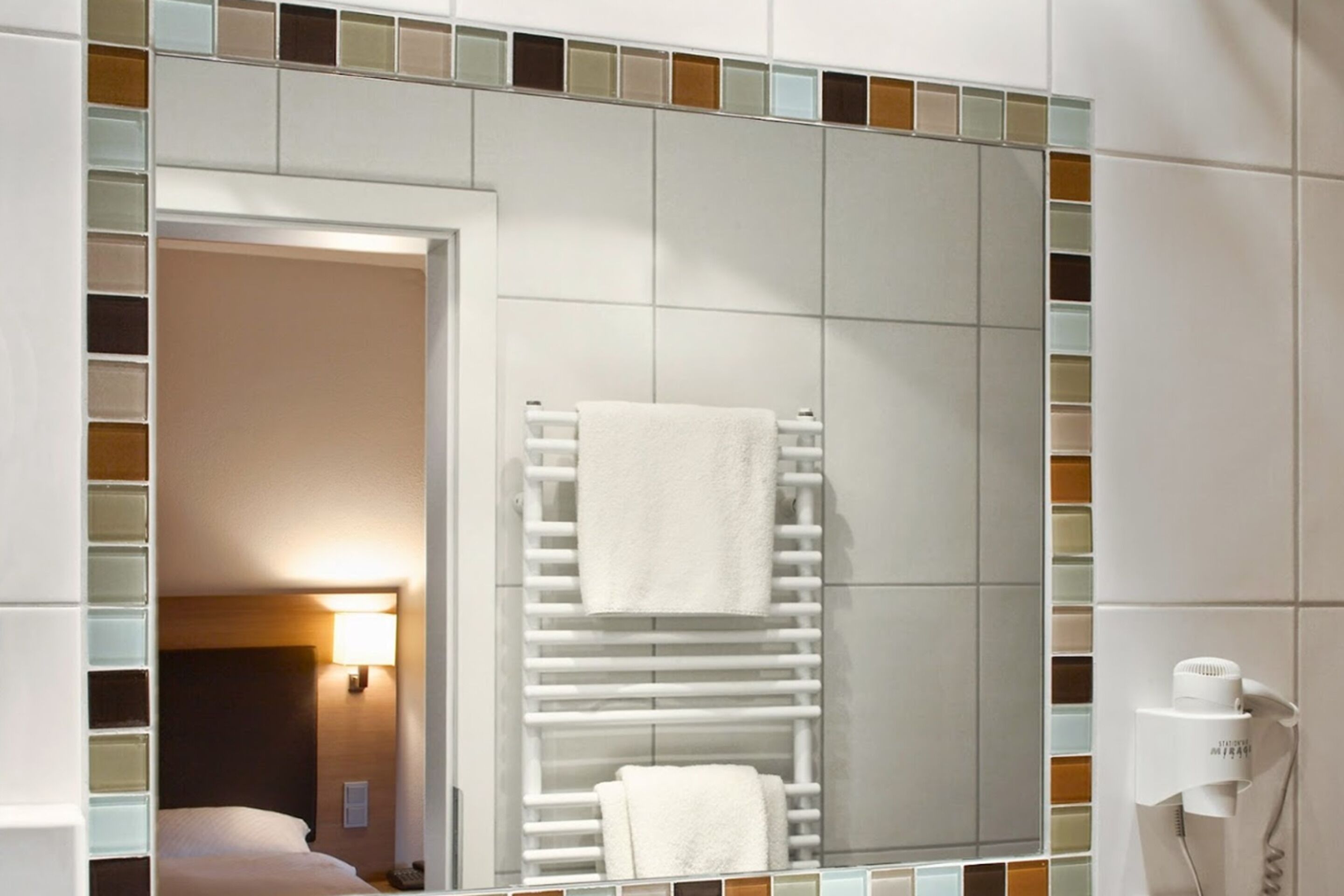 double room | bathroom | shower, hair dryer, towels