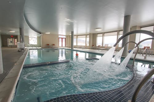Indoor pool, seasonal outdoor pool