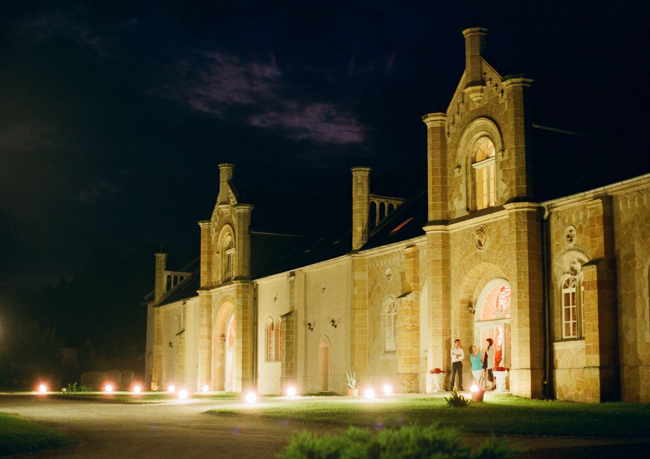 front of property – evening/night