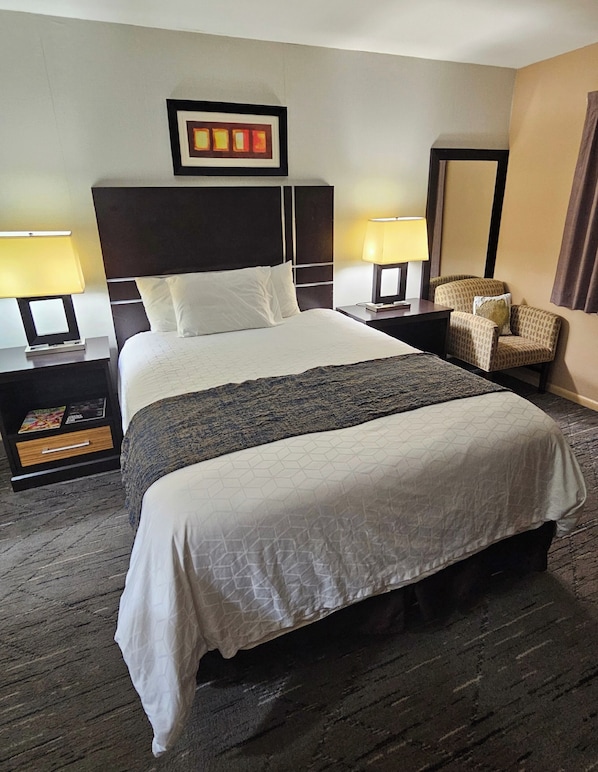 Desk, iron/ironing board (on request), WiFi (free), bed sheets