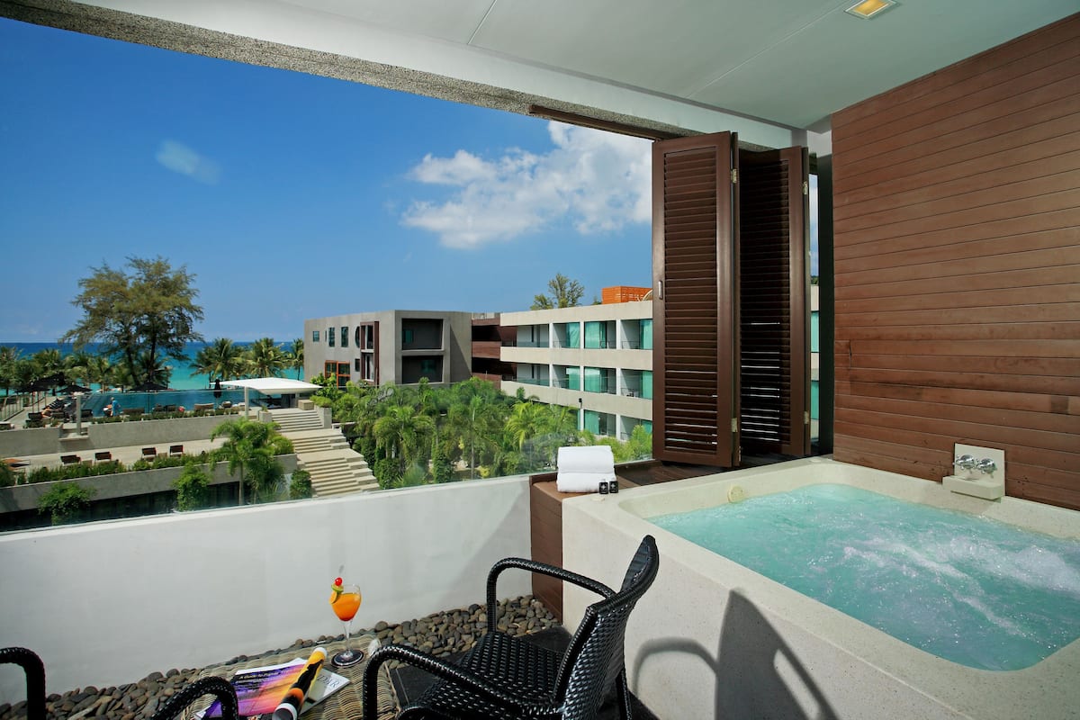 Blick vom Balkon