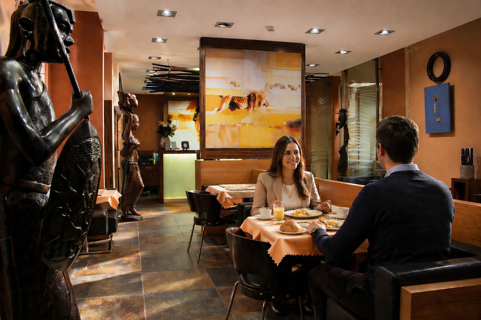 Free daily buffet breakfast