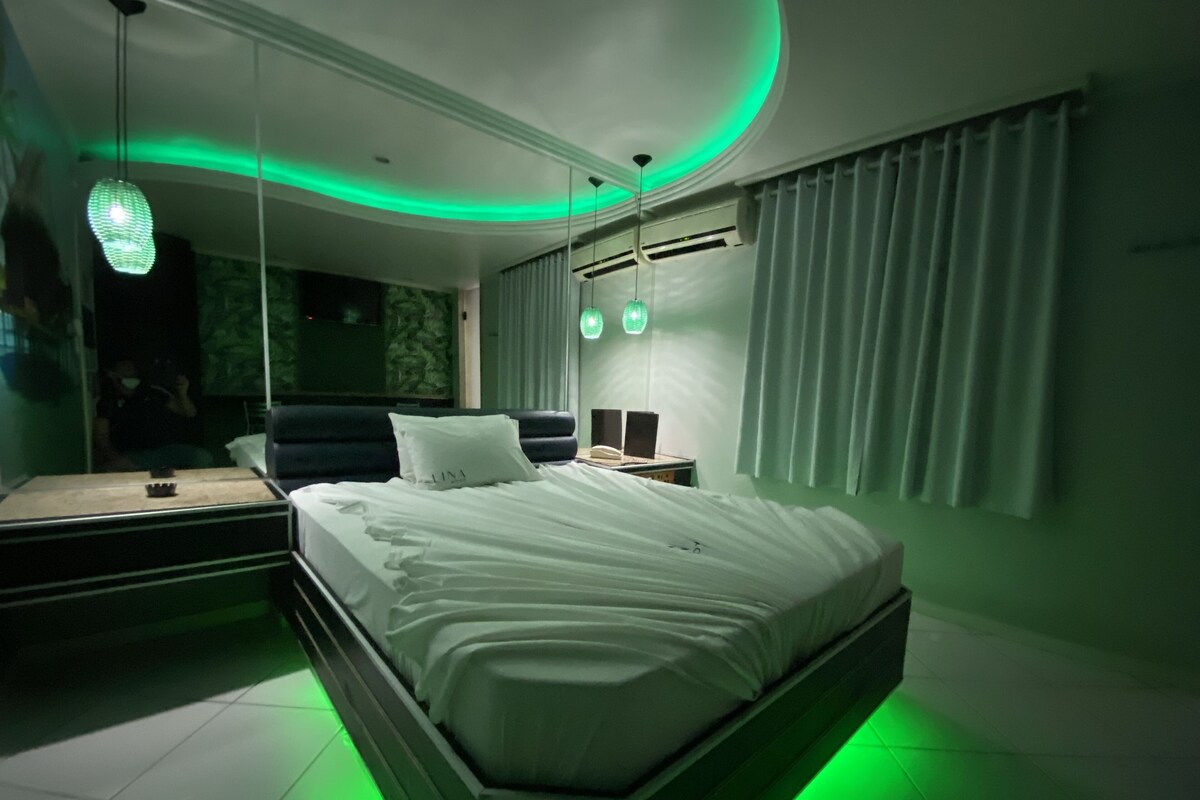 Blackout curtains, free WiFi, bed sheets