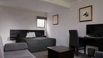 Executive Queen Room | Individually furnished, desk, iron/ironing board, free WiFi