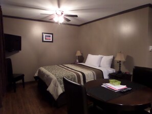 Pillow-top beds, iron/ironing board, free WiFi, bed sheets