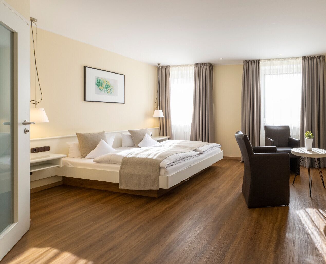 comfort double or twin room | hypo-allergenic bedding, down duvets, in-room safe