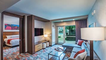 Suite, 1 King Bed, Non Smoking (Miko) | Living area | LCD TV