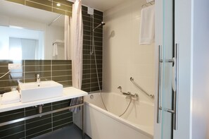 Free toiletries, hair dryer, towels