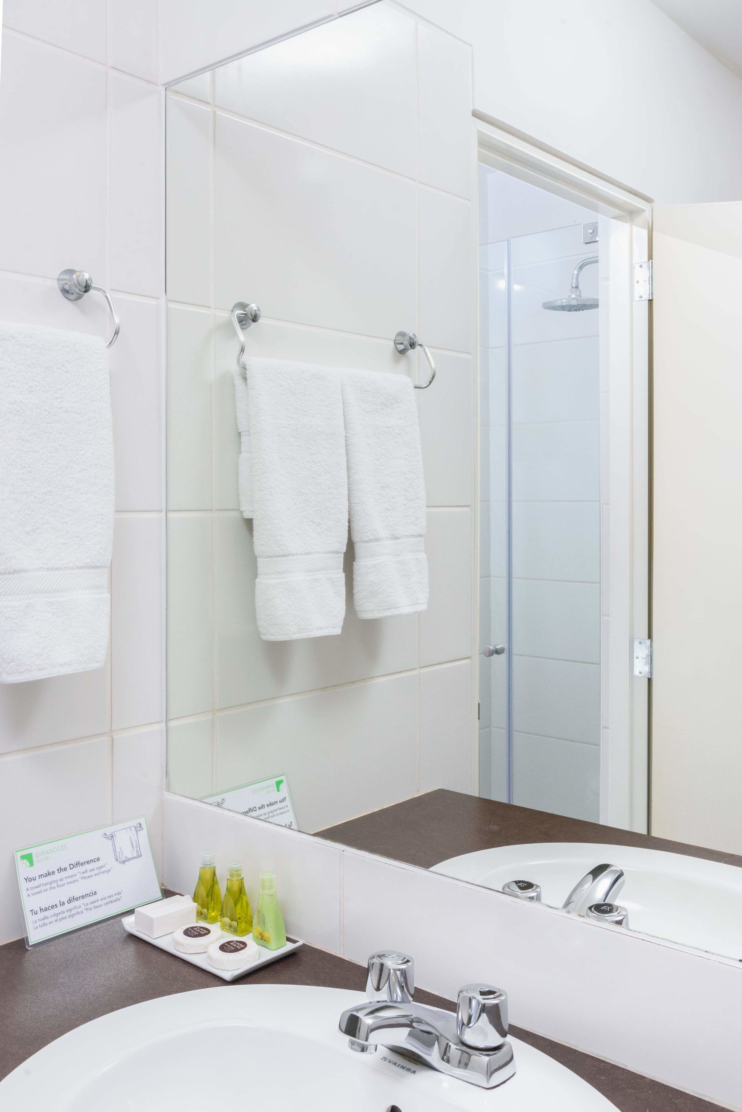 shower, rainfall showerhead, free toiletries, hair dryer