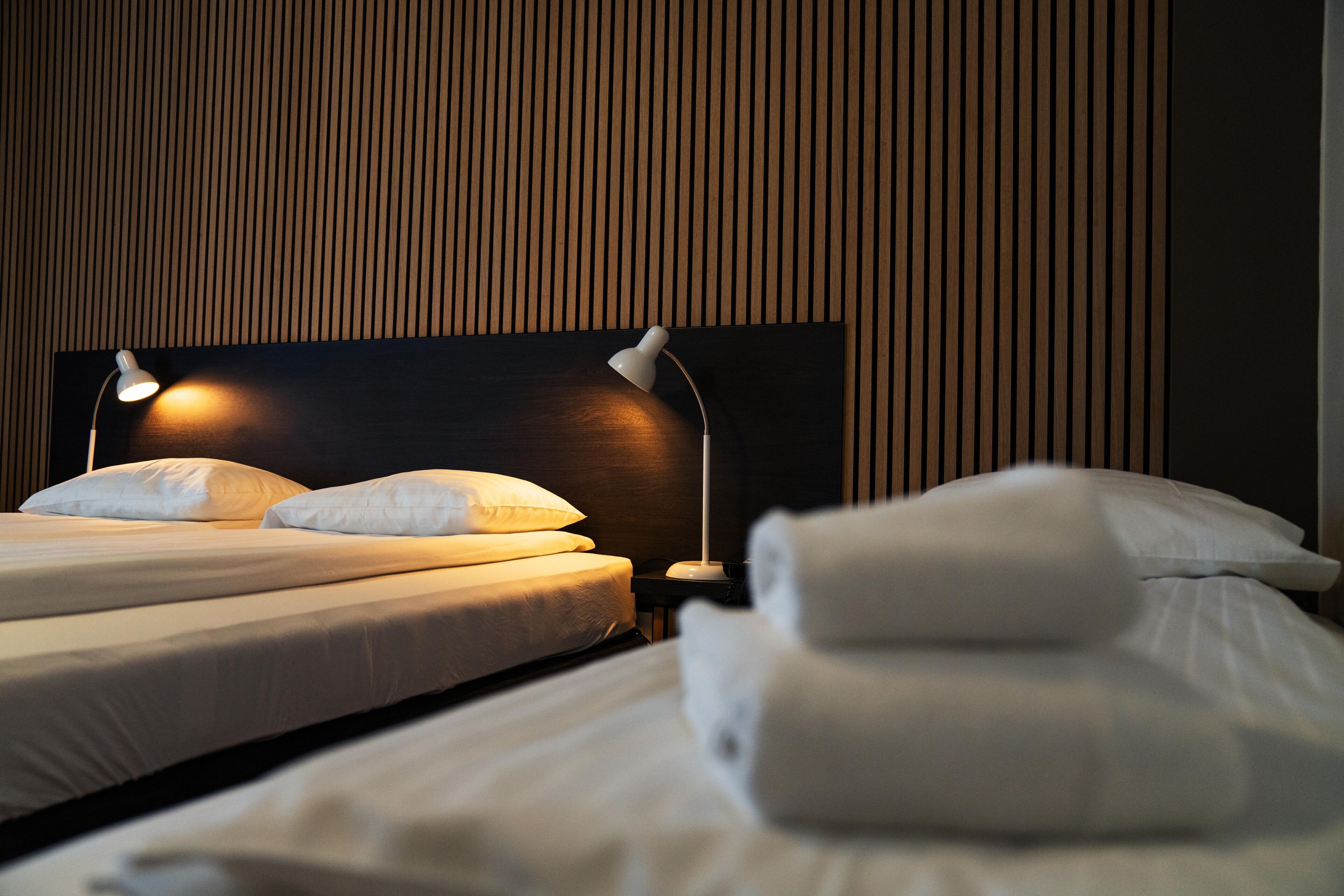 1 bedroom, desk, laptop workspace, blackout curtains