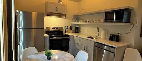 Standard Cottage, 1 Bedroom | Private kitchen | Full-sized fridge, microwave, oven, coffee/tea maker