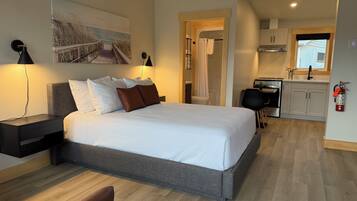Estudio estándar, 1 cama Queen size | Camas con pillow-top y wifi gratis