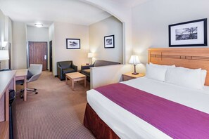 Suite, 1 King Bed, Accessible, Non Smoking (Mobility,Hearing) | Desk, iron/ironing board, free WiFi, bed sheets