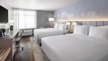 Egyptian cotton sheets, premium bedding, down comforters, in-room safe