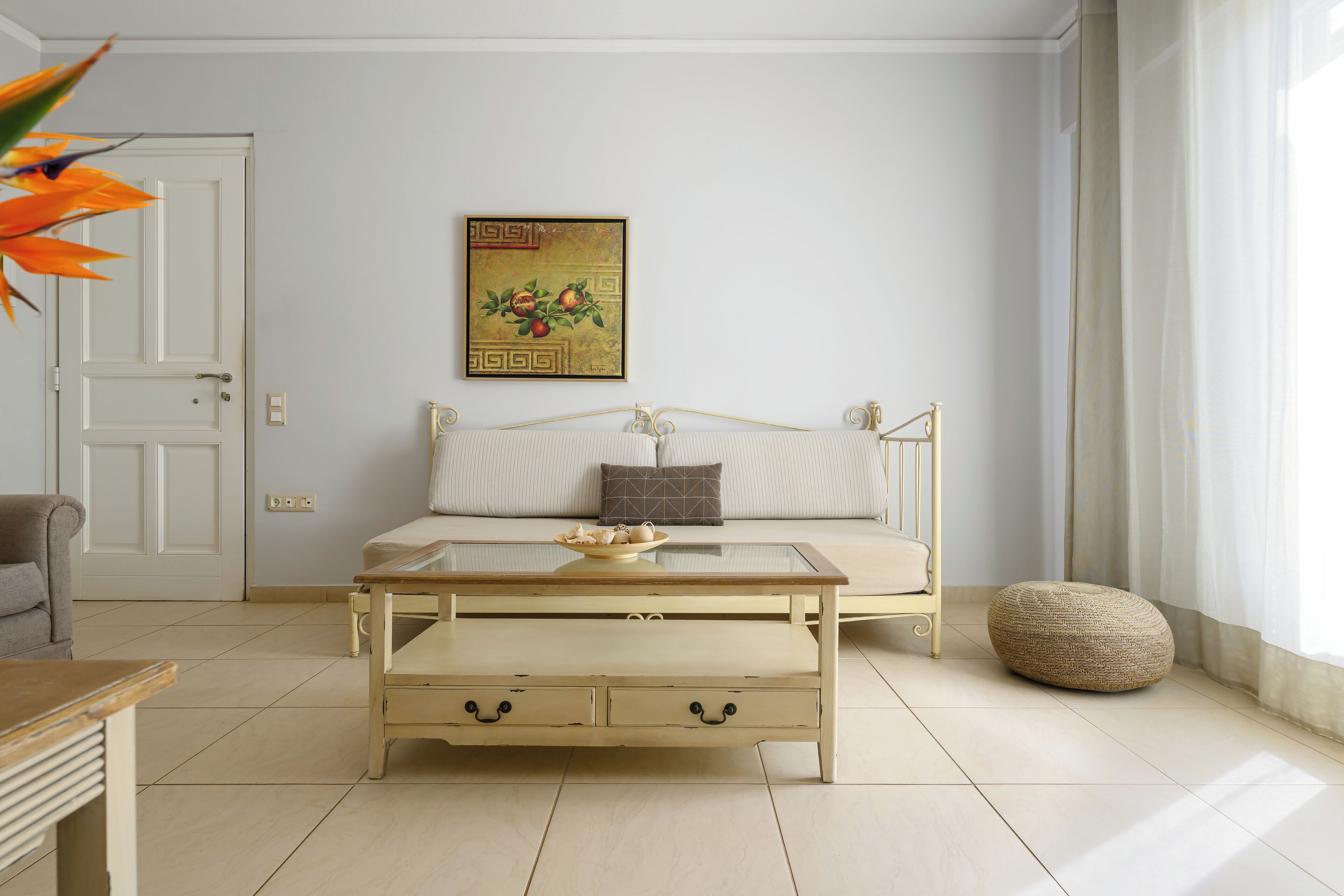 executive sea view suite with outdoor jacuzzi | living area | 26-inch lcd tv with satellite channels, tv