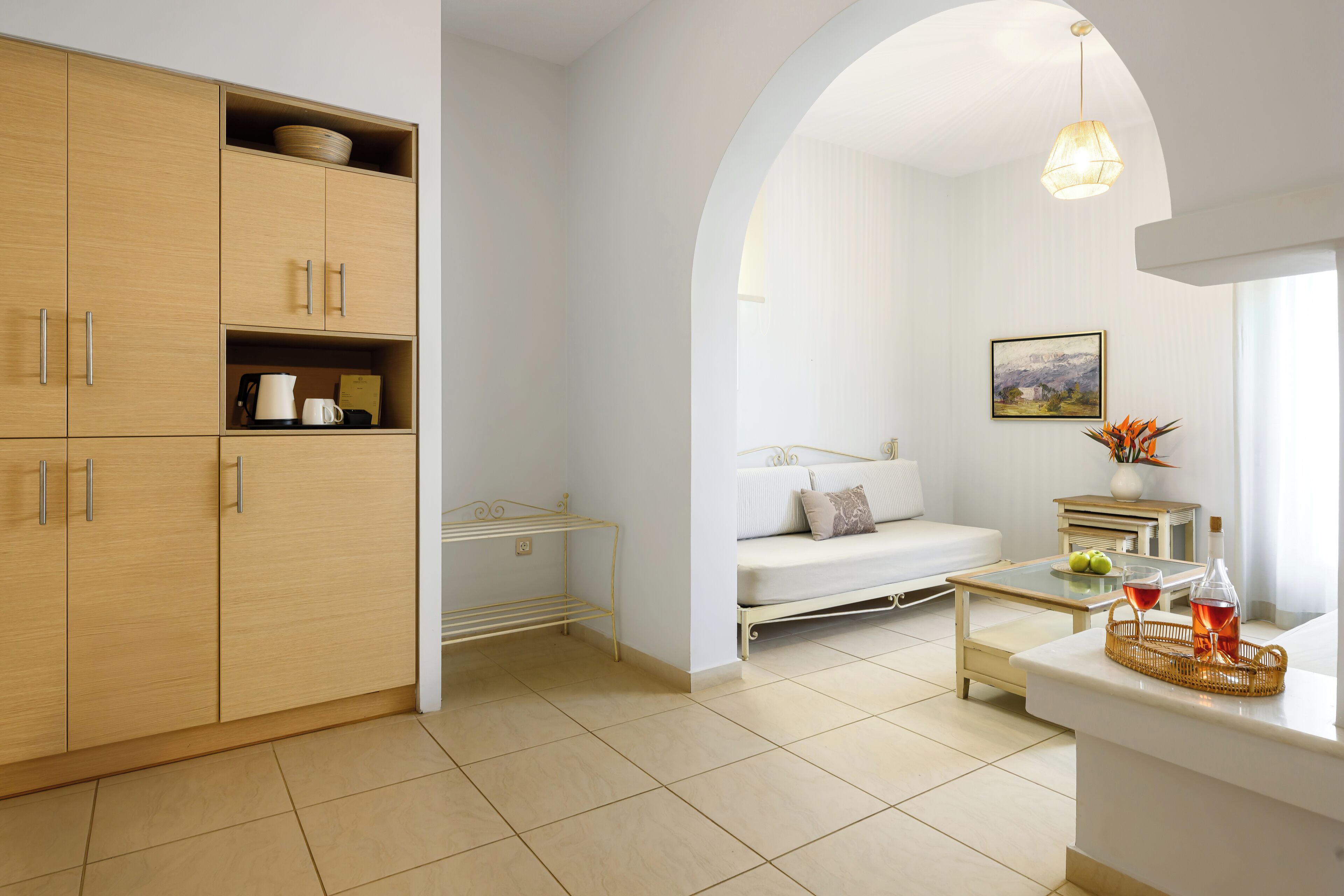 grande 2 room partial sea view | living area | 26-inch lcd tv with satellite channels, tv