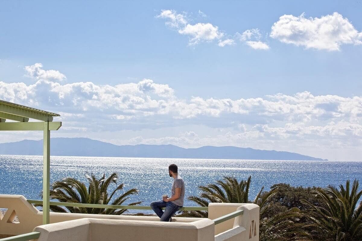 Penthouse, uitzicht op zee (Finikas Suite) | Terras