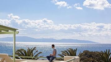 Penthouse, vue mer (Finikas Suite) | Terrasse/Patio