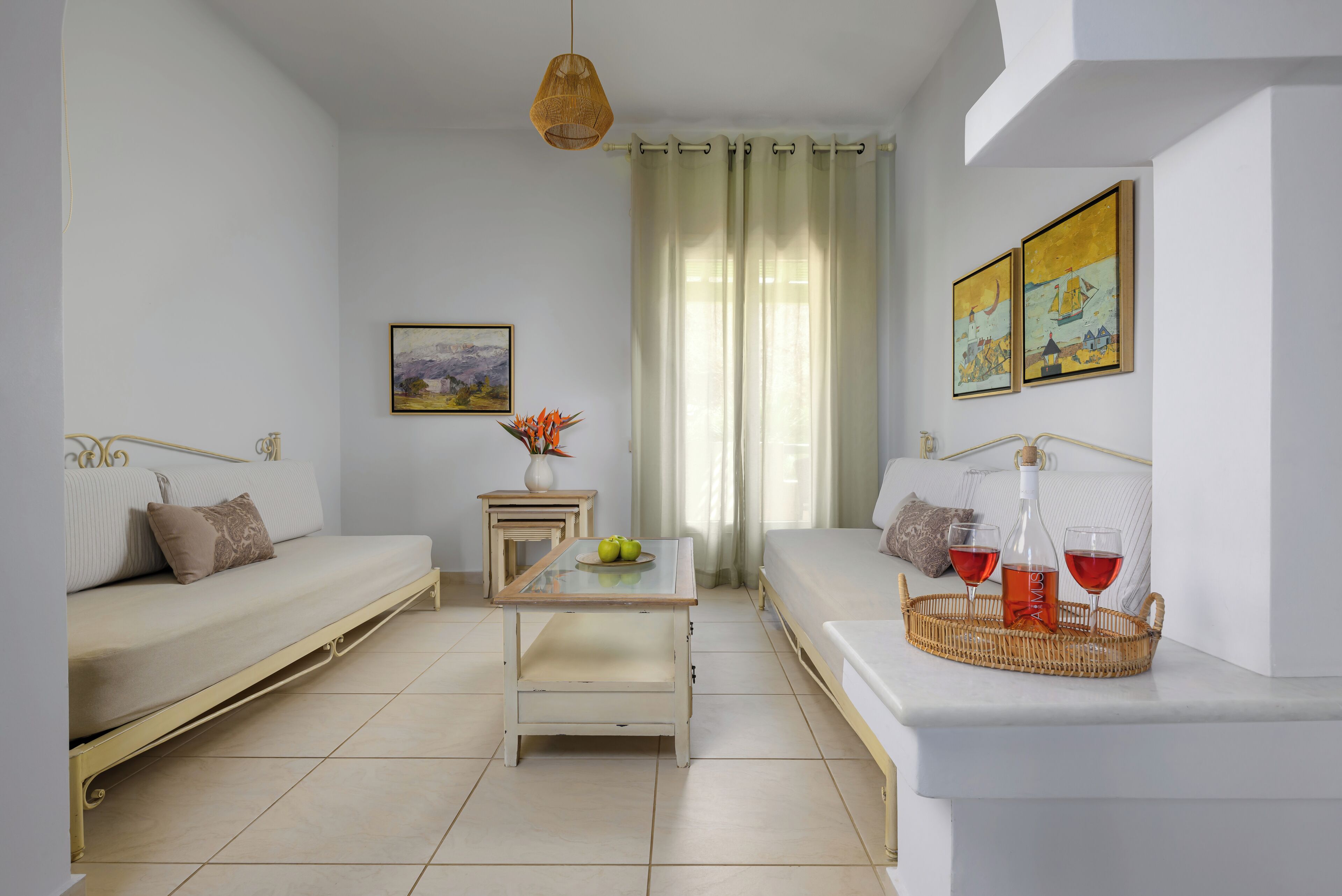 grande 2 room partial sea view | living area | 26-inch lcd tv with satellite channels, tv