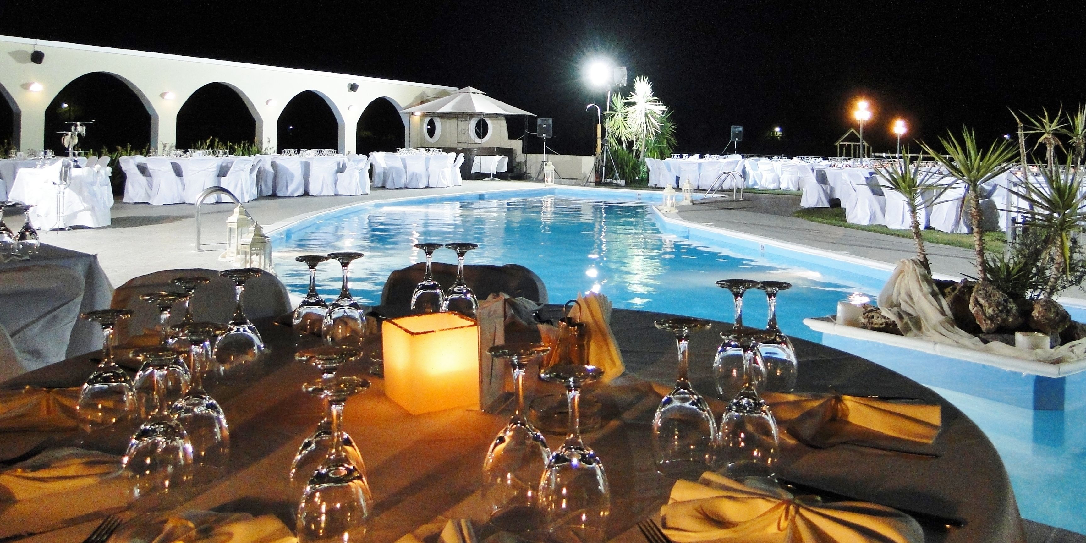 outdoor wedding area