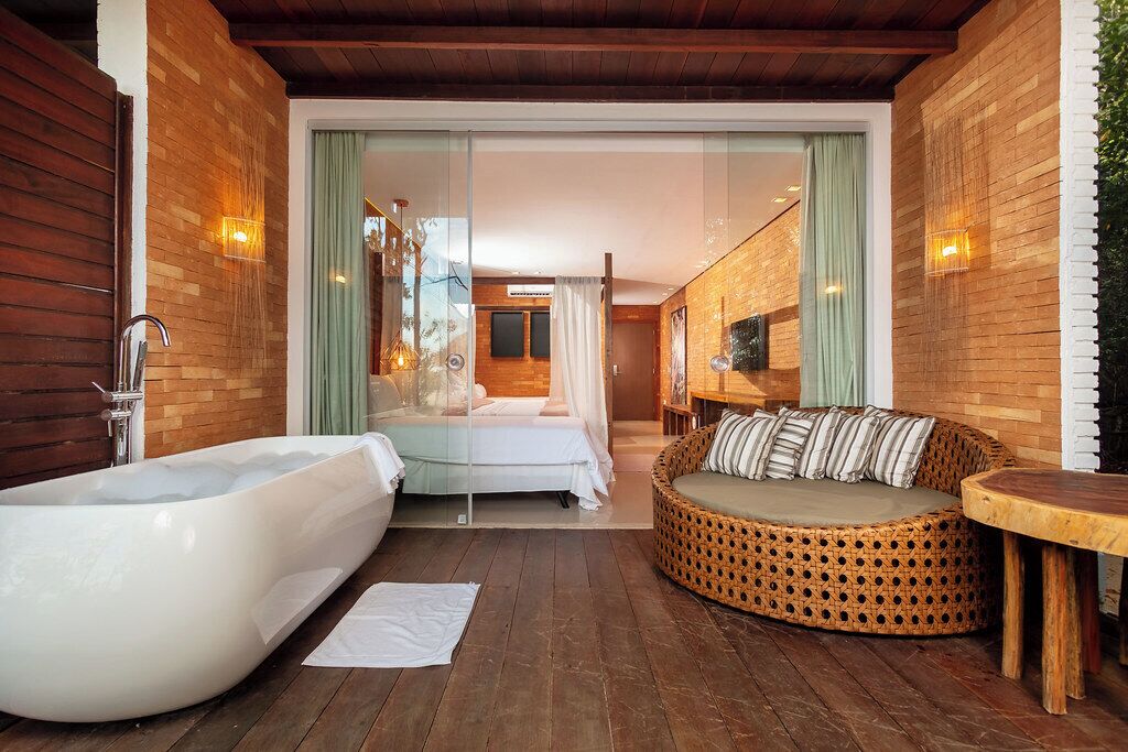 Premium Class Pé na Areia | Minibar, in-room safe, desk, blackout curtains