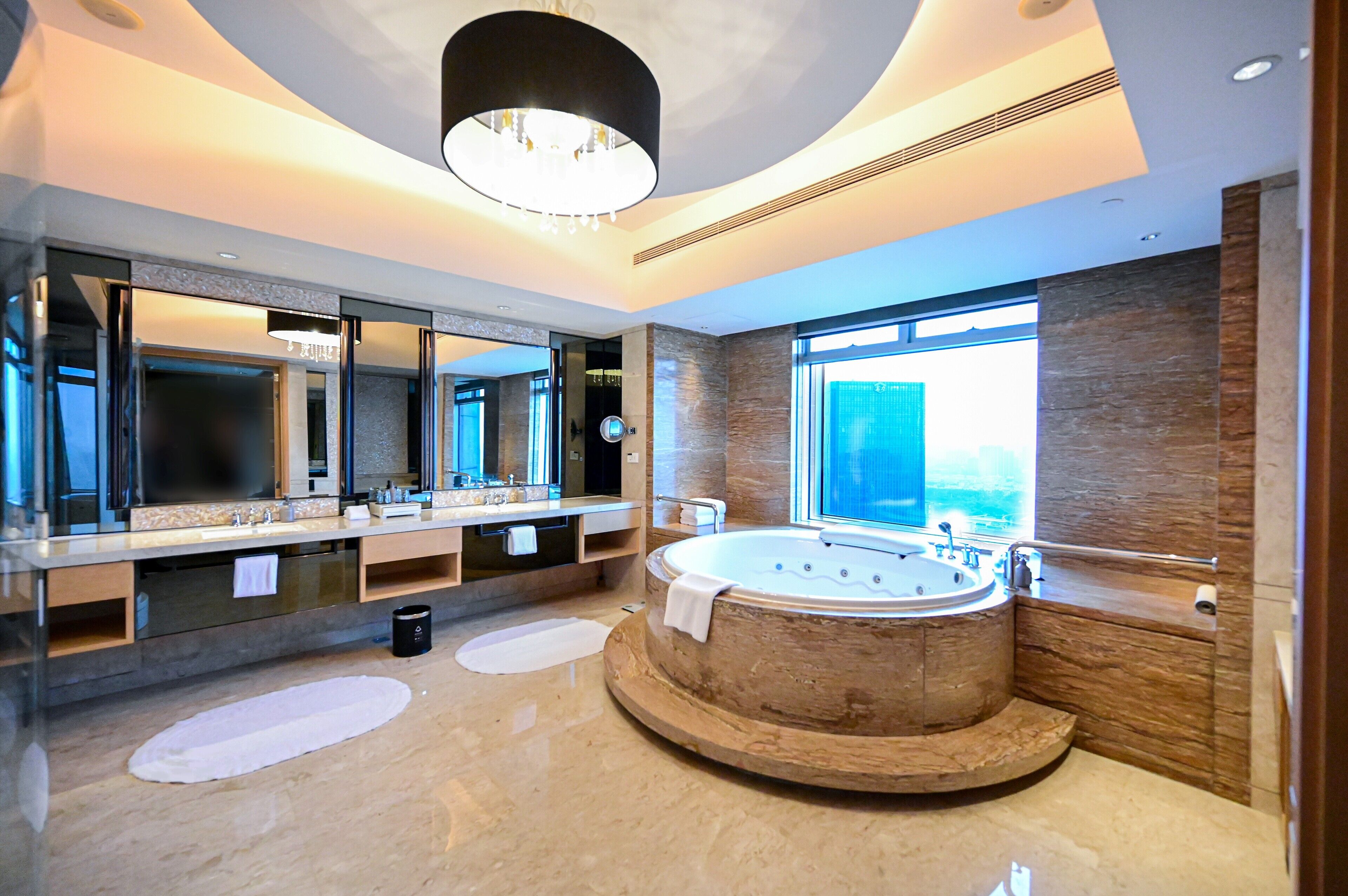 presidential suite, 1 single bed | bathroom | separate bathtub and shower, deep-soaking bathtub, hair dryer, bathrobes