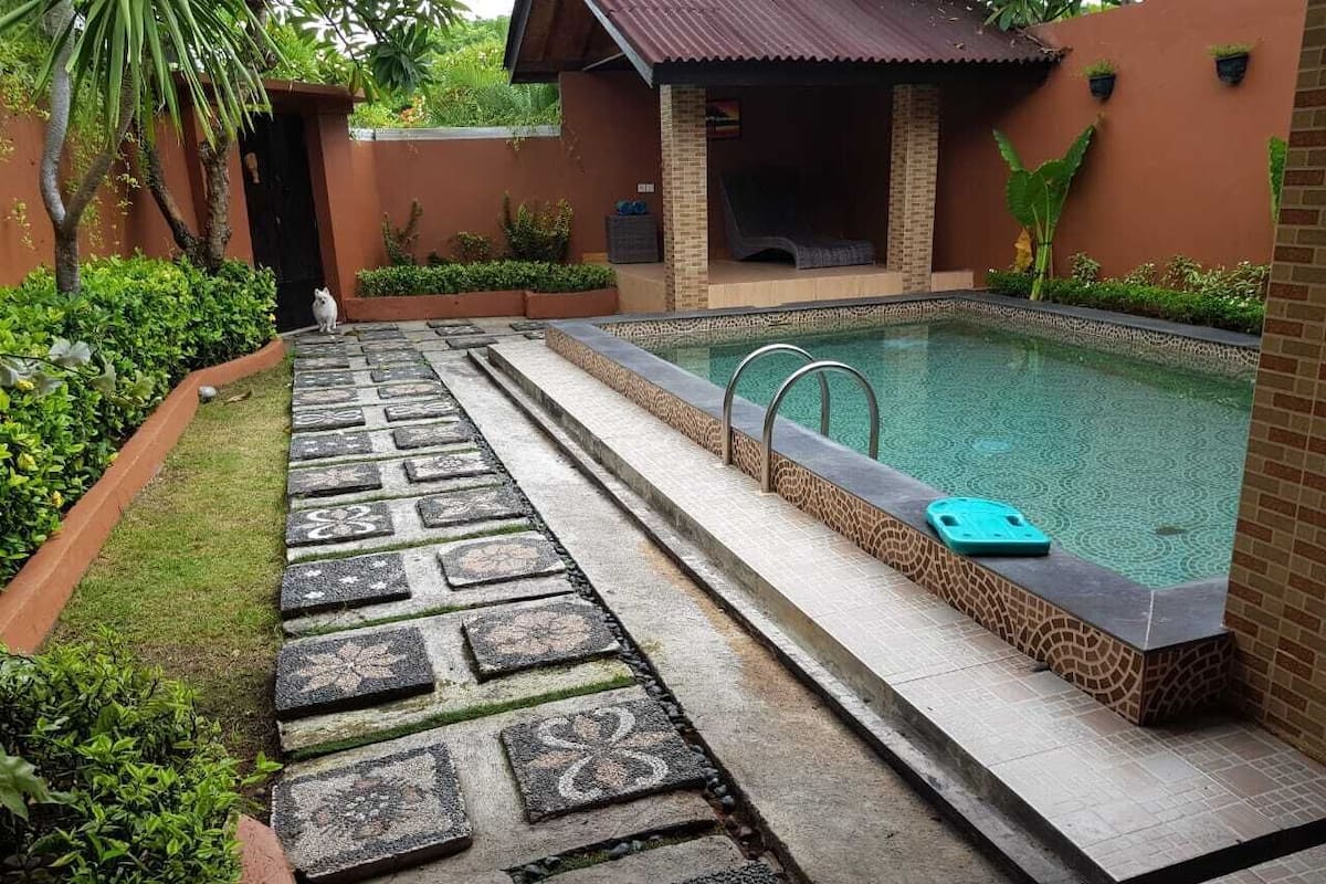 Villa - 1 sovrum - privat pool | Badrum | Gratis toalettartiklar, hårtork, badrock och tofflor
