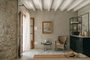 普通開放式套房 (Patio Esterno) | 高級寢具、房內夾萬、遮光窗簾/窗簾、免費 Wi-Fi