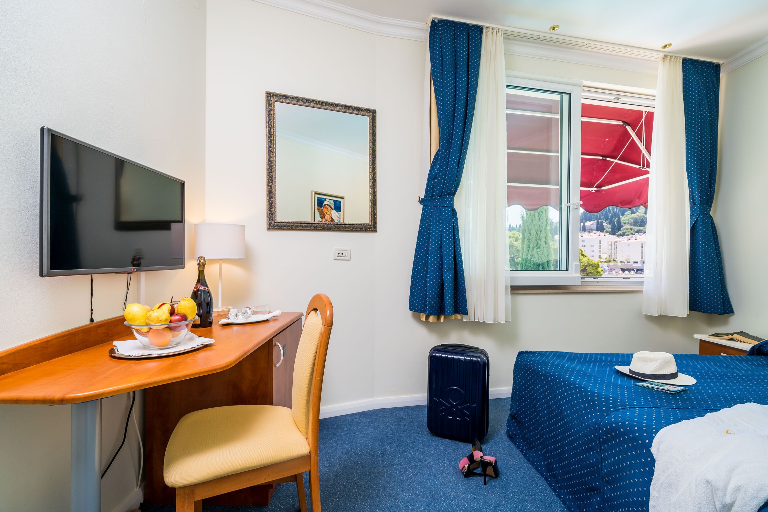 double or twin room | in-room safe, desk, free cots/infant beds, free rollaway beds