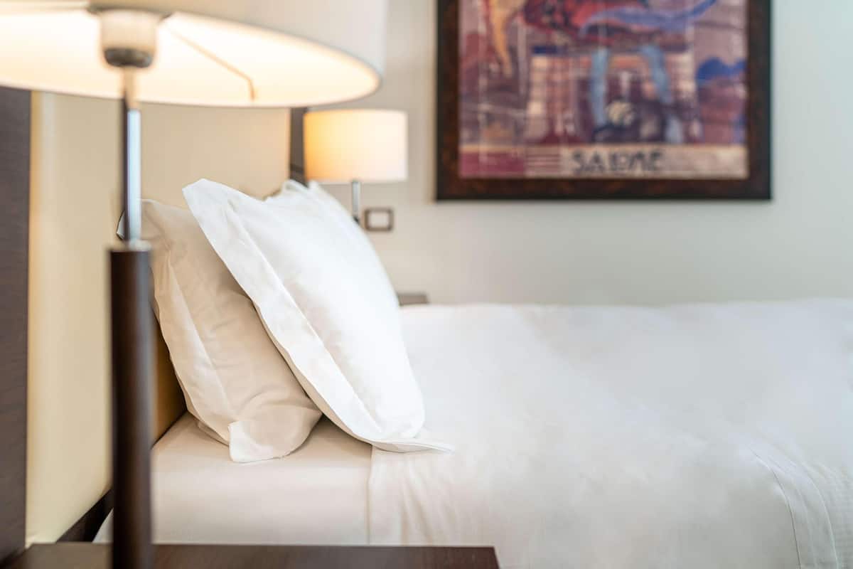 Hypo-allergenic bedding available, down comforters, minibar