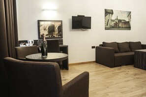 Living area - Pergamin Apartments (Kraków)