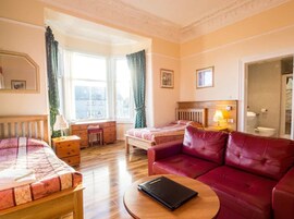 Desk, iron/ironing board, travel cot, free WiFi