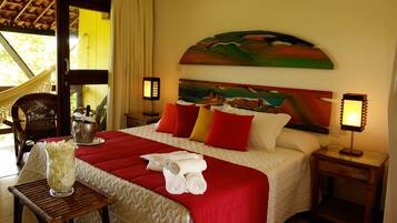 Ropa de cama de alta calidad y minibar