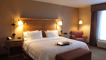 Premium bedding, down comforters, in-room safe, blackout drapes