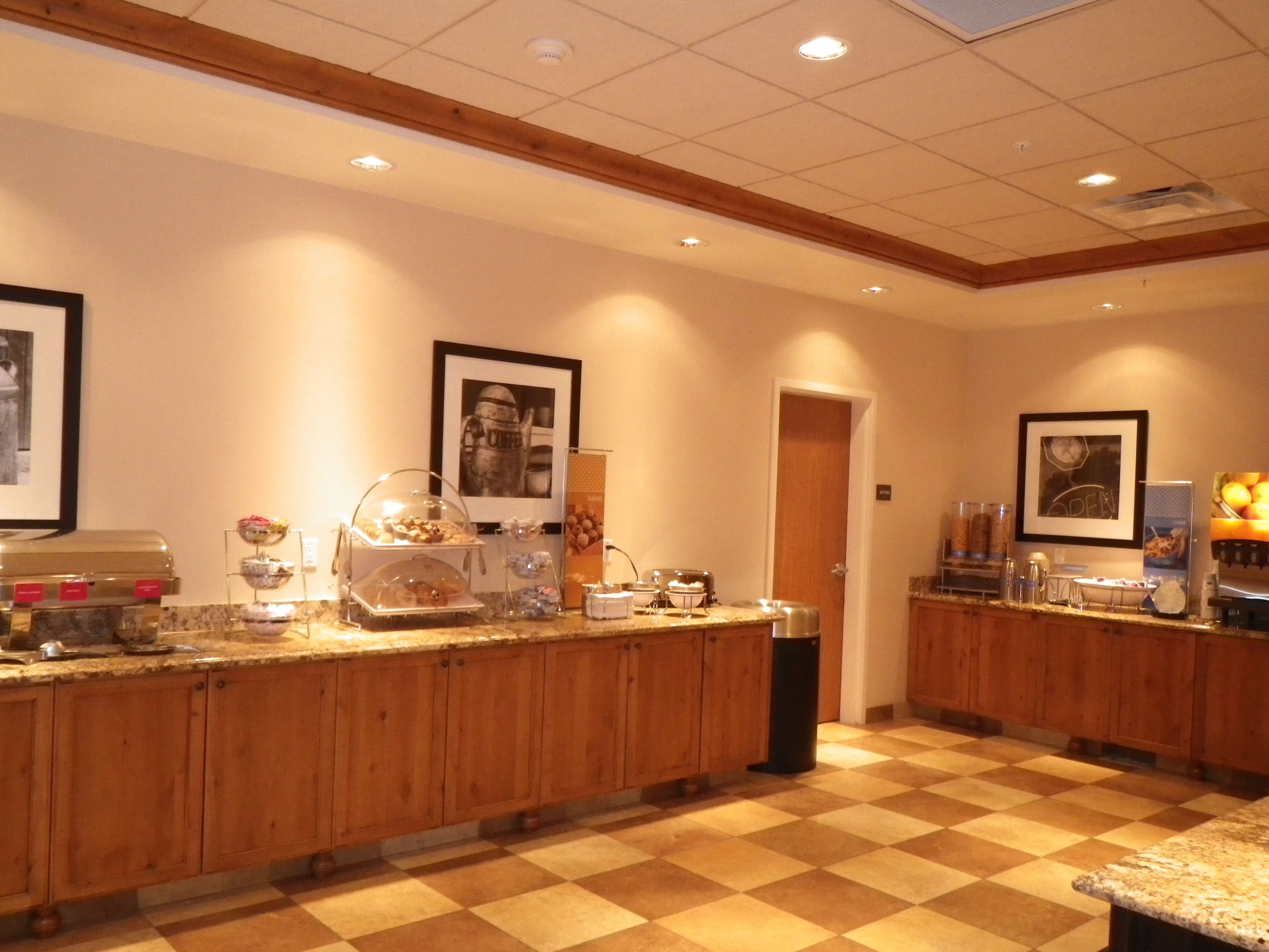 Free daily buffet breakfast