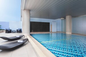 Indoor pool, outdoor pool