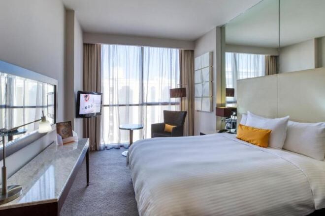 In-room safe, desk, iron/ironing board, free cribs/infant beds