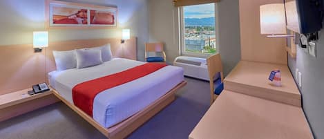 Wi-Fi de cortesia, roupa de cama, despertadores