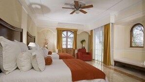 Deluxe Room, 2 Queen Beds | Premium bedding, down duvets, pillow-top beds, in-room safe - Hacienda Real (Playa del Carmen)