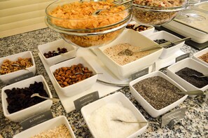 Daily buffet breakfast (EUR 13 per person)