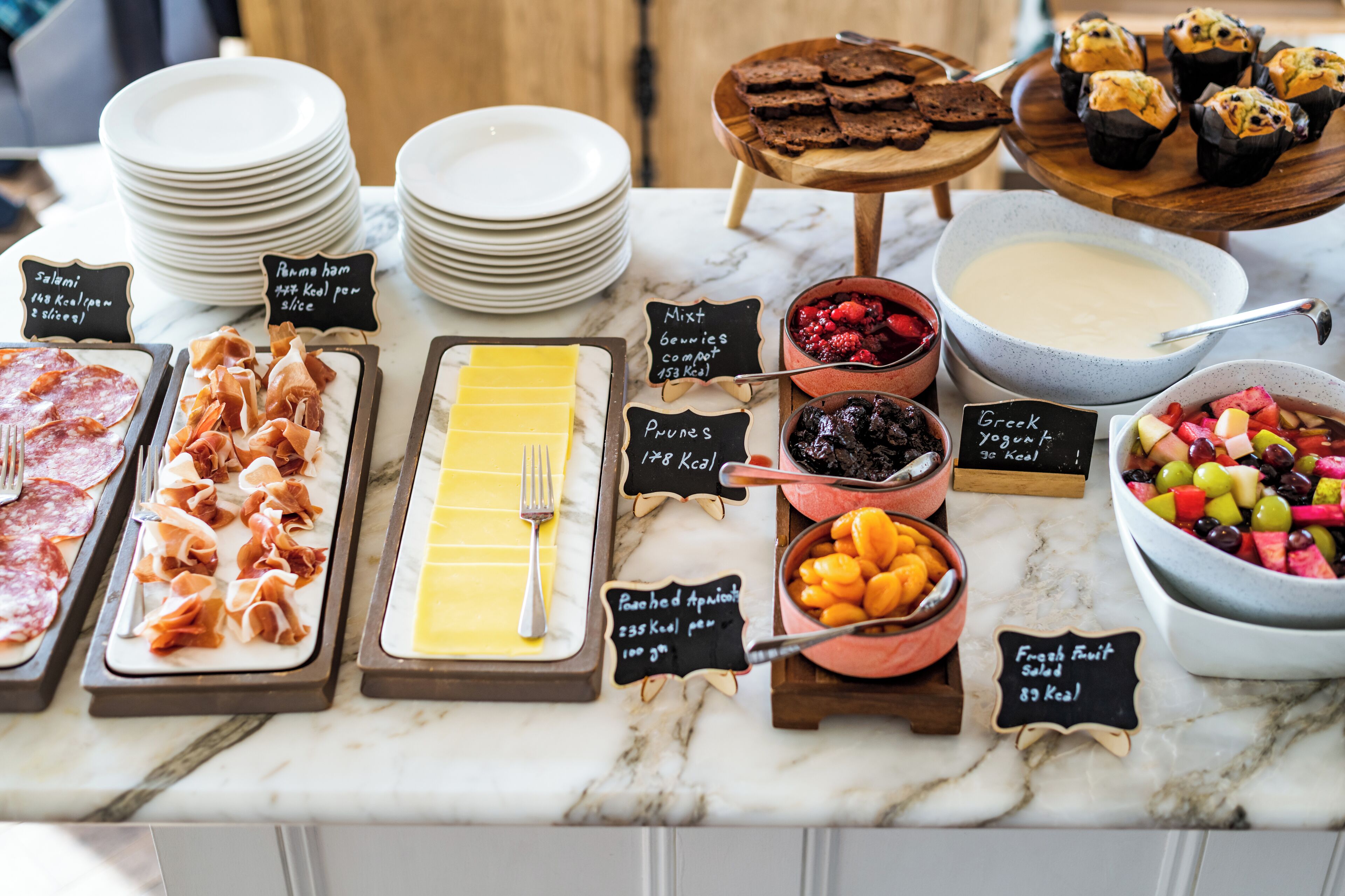 Daily cooked-to-order breakfast for a fee